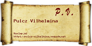 Pulcz Vilhelmina névjegykártya